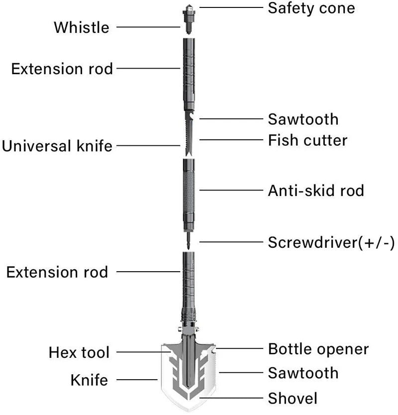 Folding Garden Shovel